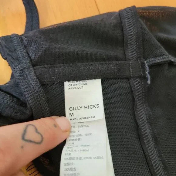 Gilly Hicks medium black lace corset bustier top gothic‎ coquette lingerie - Picture 6 of 8